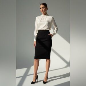 Forever 21 Classic Black Pencil Skirt